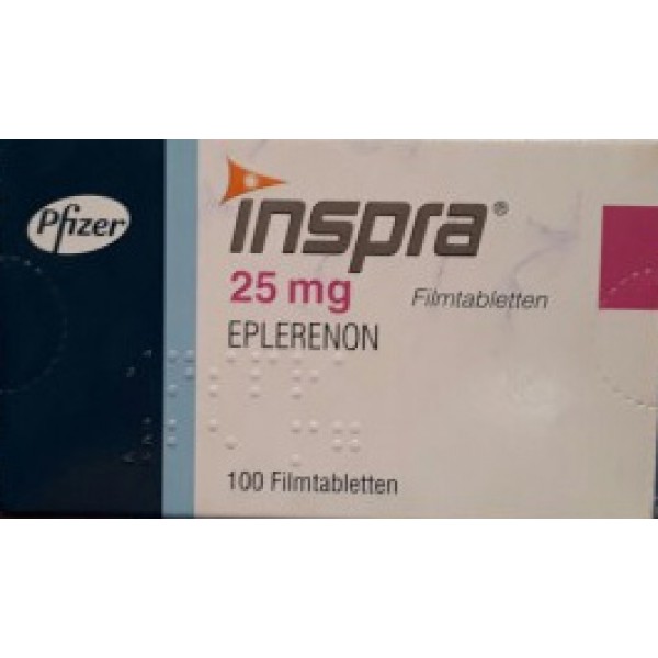 Инспра Inspra 25 мг/100 таблеток